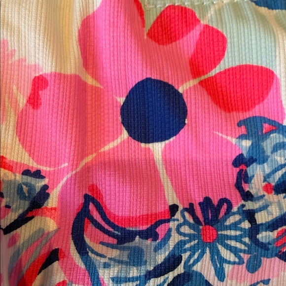 Lilly Pulitzer Blue and Pink Floral Skirt Skort 14 
Pockets!! Shorts! - Picture 11 of 14